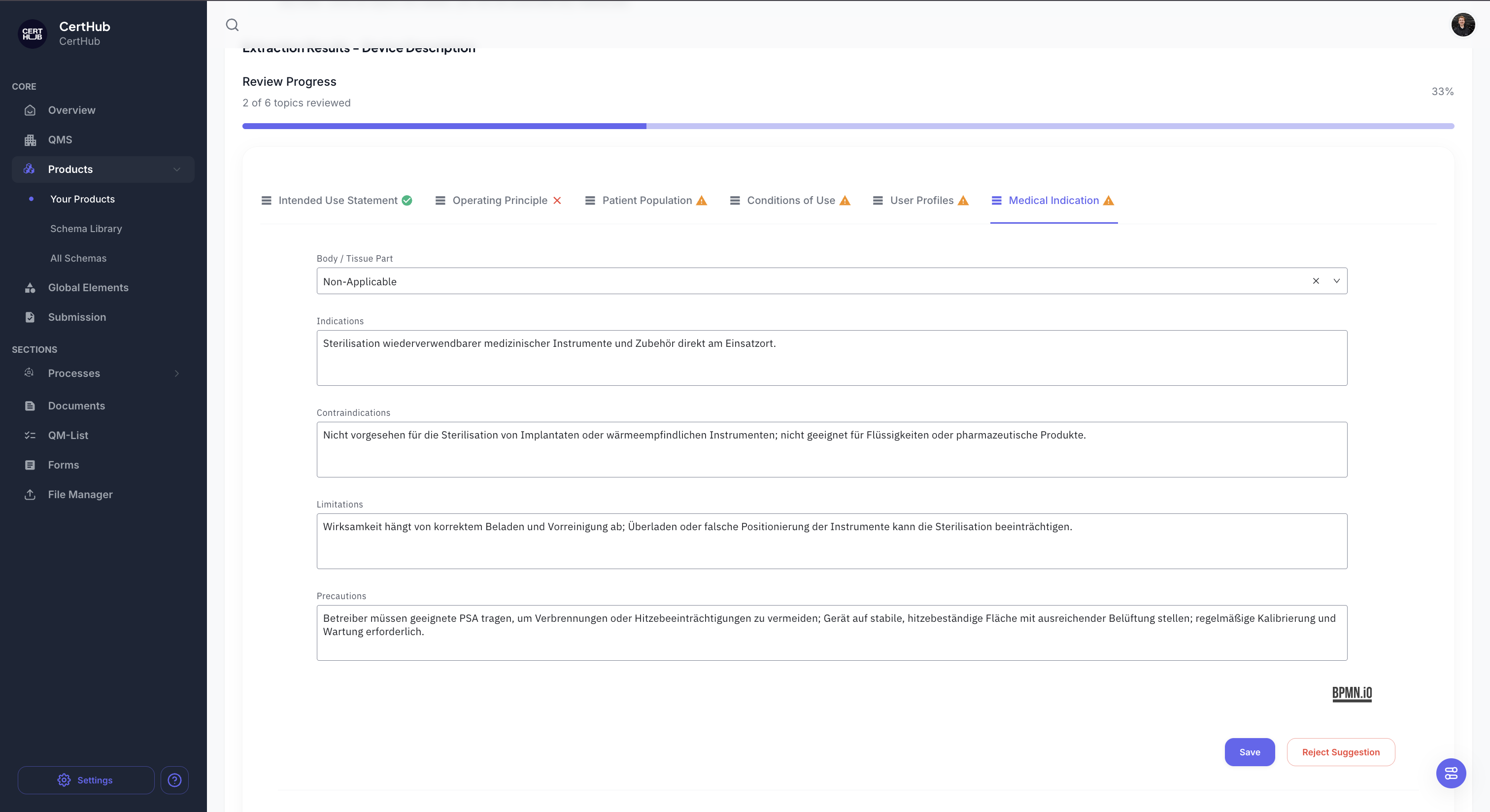 AI Extractor Results Review