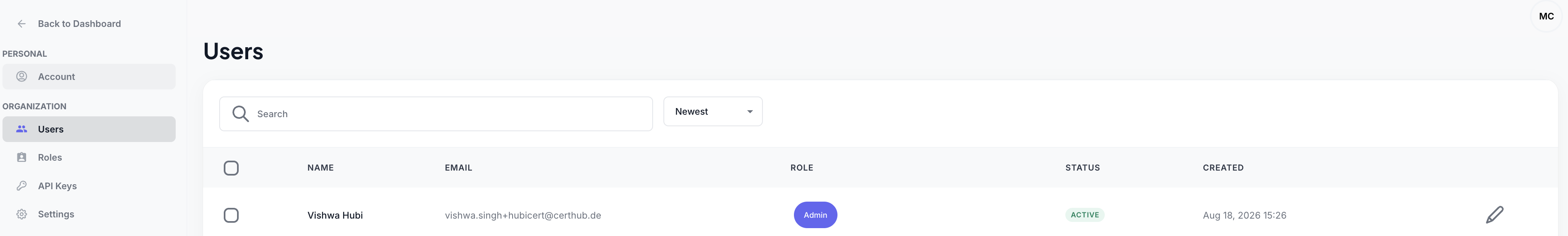 Assigning users