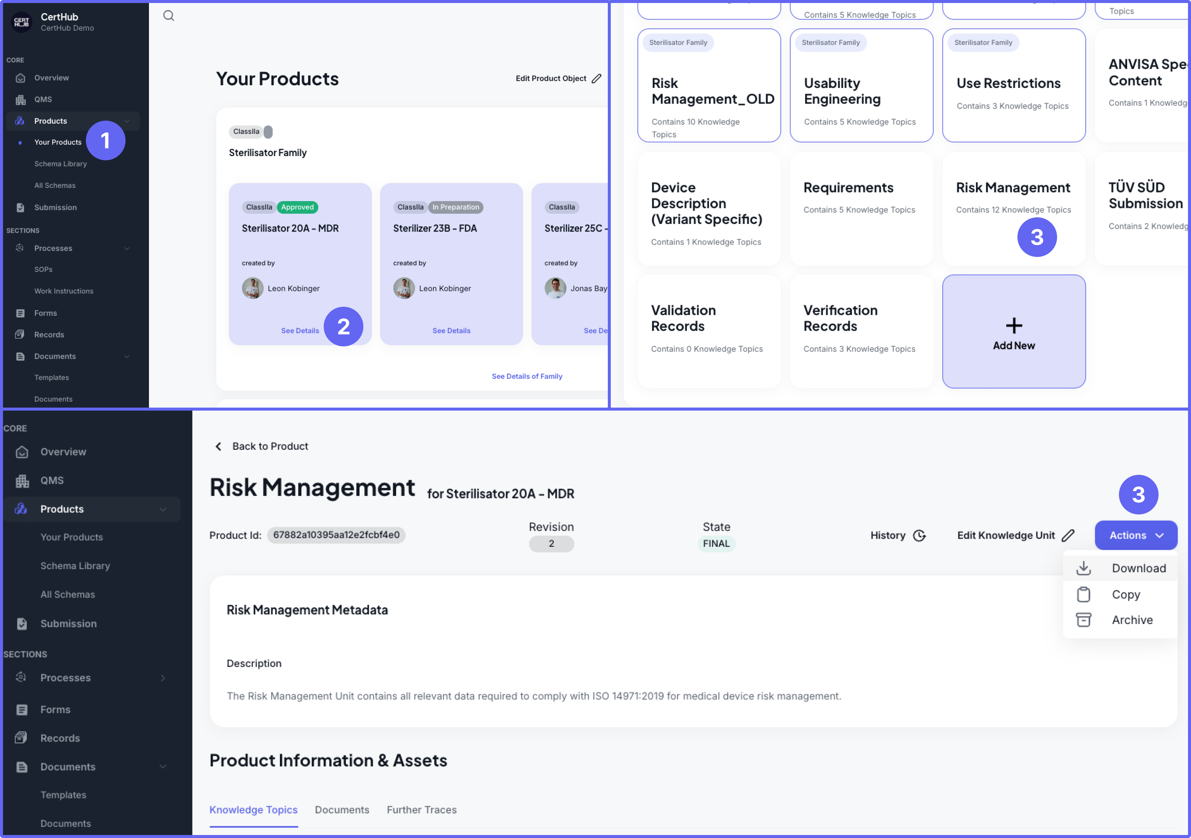 Knowledge Unit Export