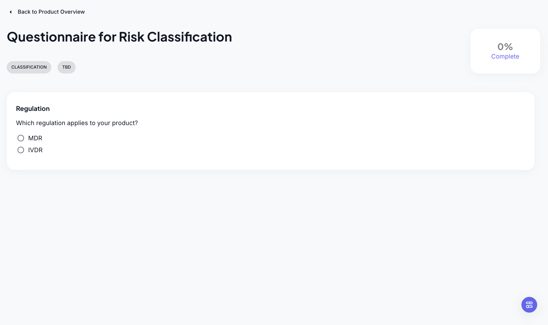 Guided Setup Questionnaire