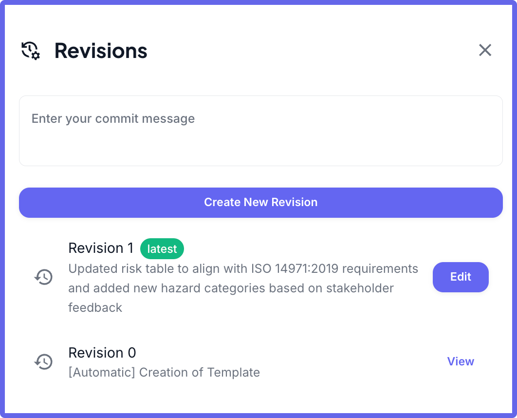 Revision History Interface|300x300