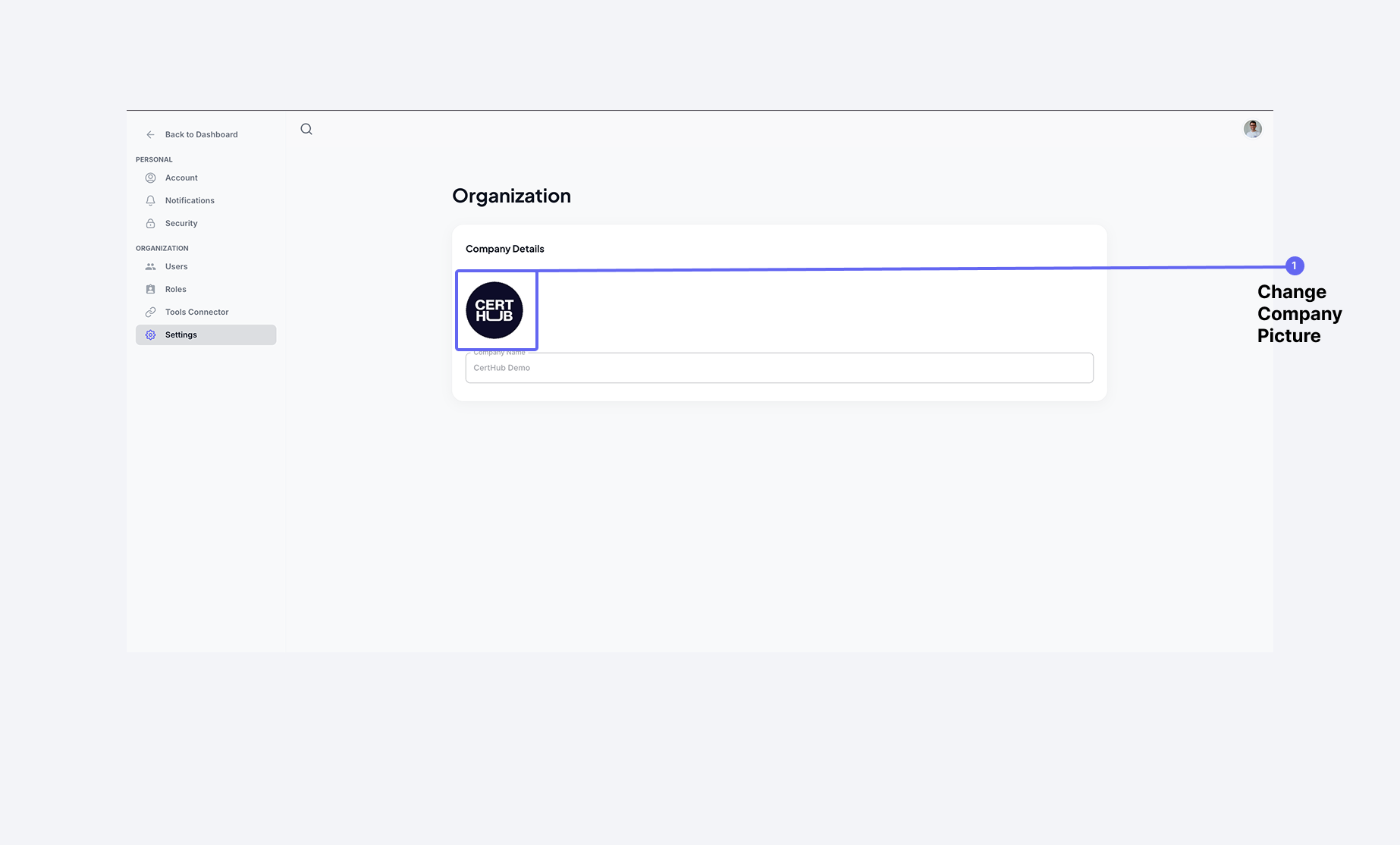 Organization Settings