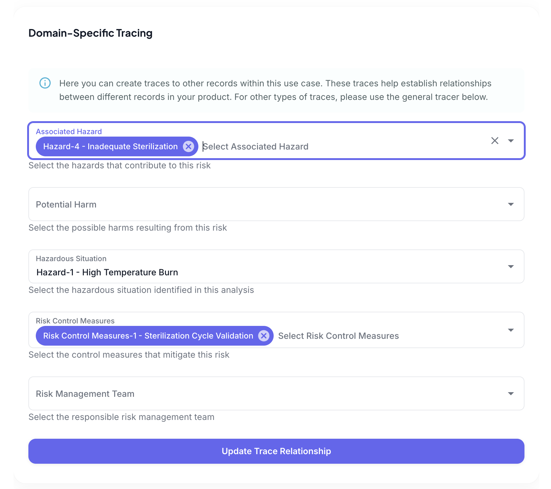 Domain-Specific Tracing Details