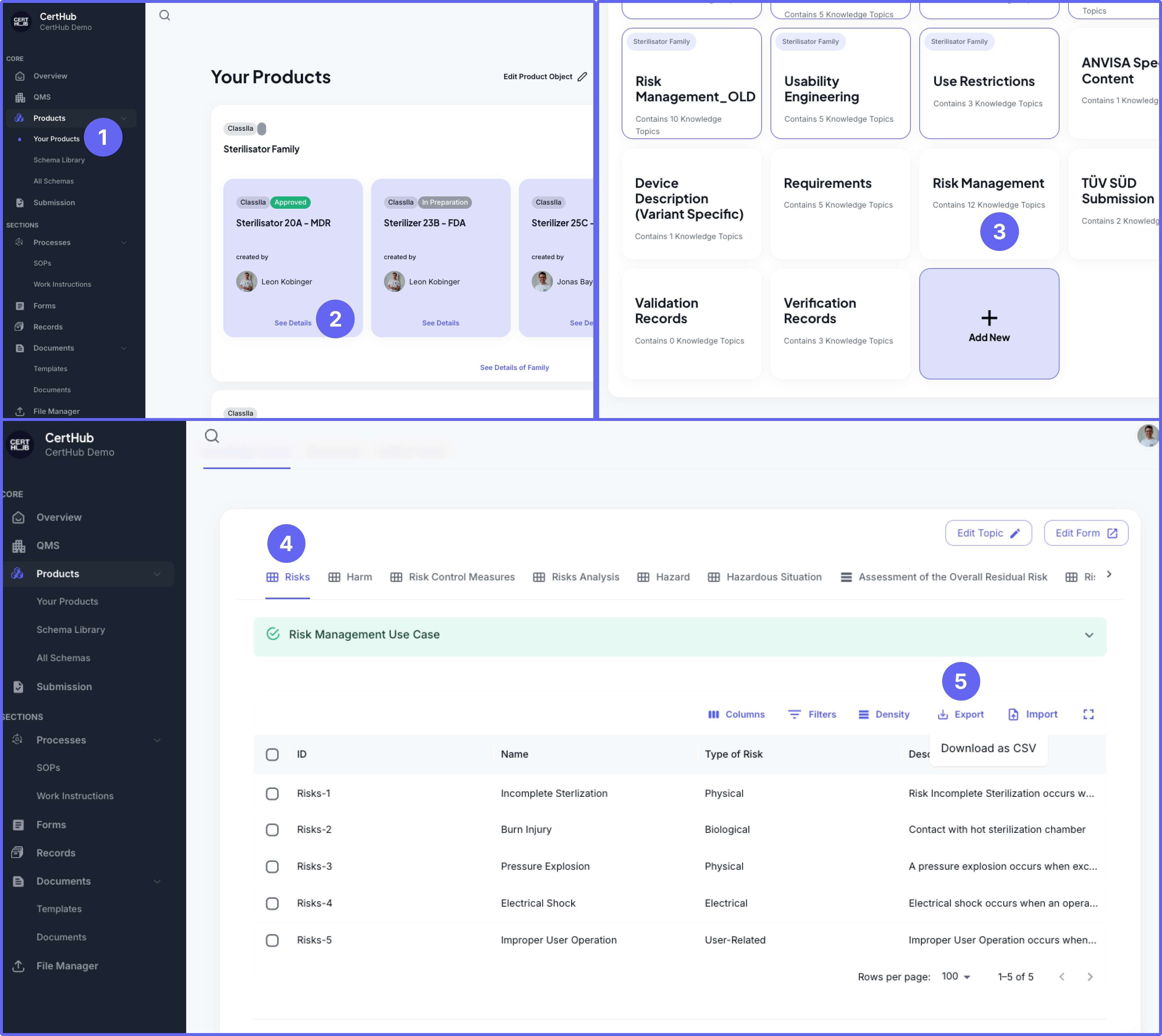Knowledge Topic Records Export