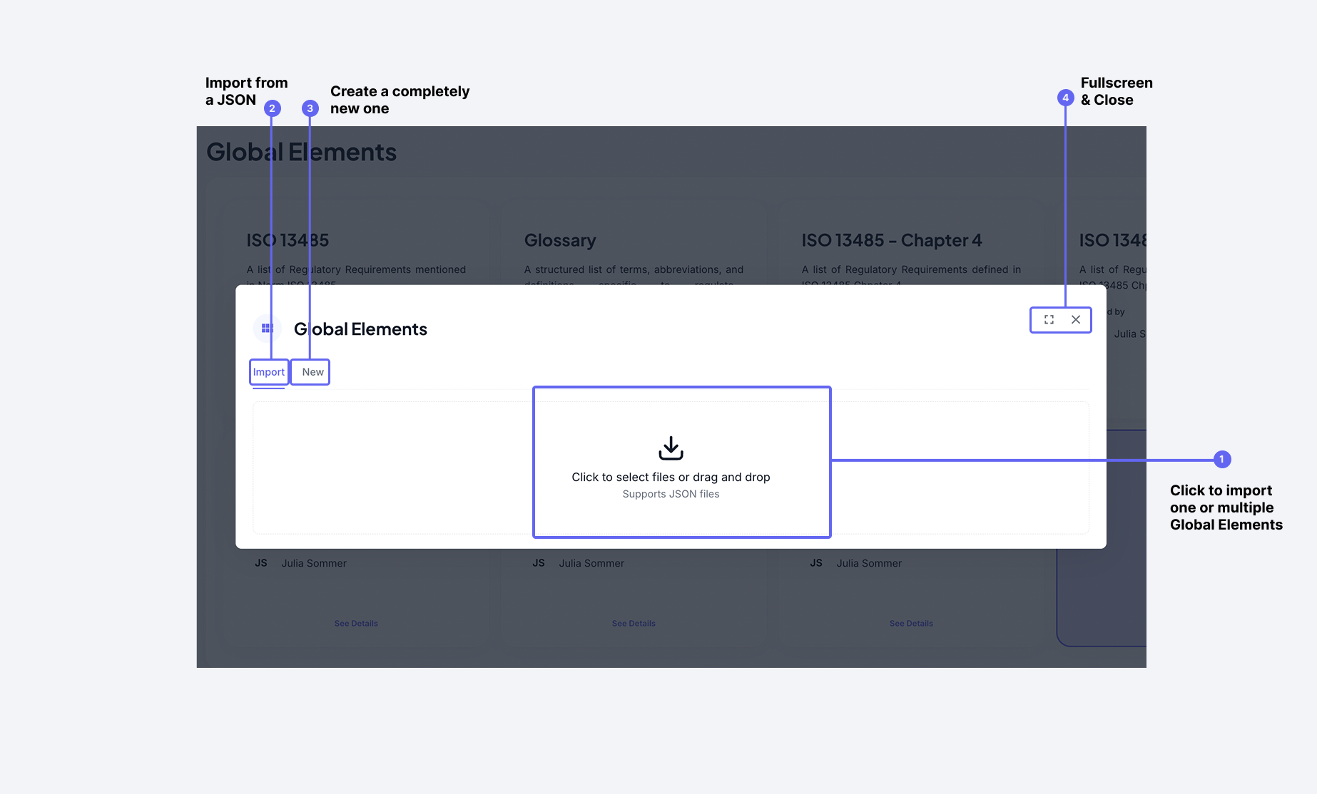 Global Elements Import