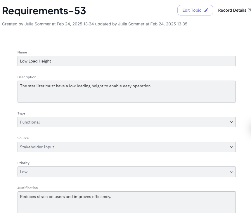 Specific Risk Instance